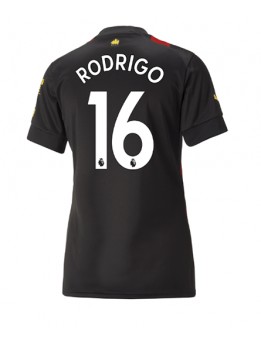 Manchester City Rodri Hernandez #16 Auswärtstrikot für Frauen 2022-23 Kurzarm
